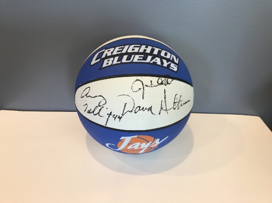 Autographed Creighton BlueJays Basketball