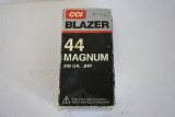 CCI Blazer 44 Magnum 240 GR. JHP Factory Ammunition