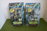 ANGELA and NINJA SPAWN- Lot of 2- SPAWN Deluxe Edition- Todd McFarlane's- Ultra Action Figures-