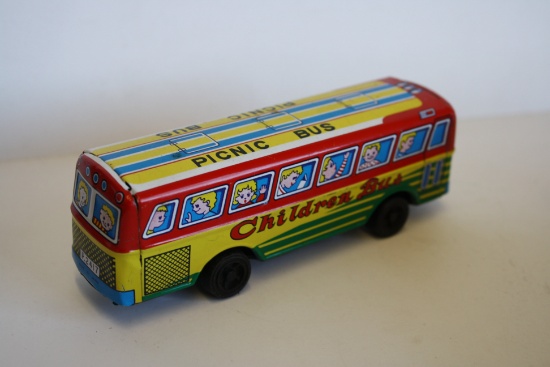 Children Bus Tin Toy