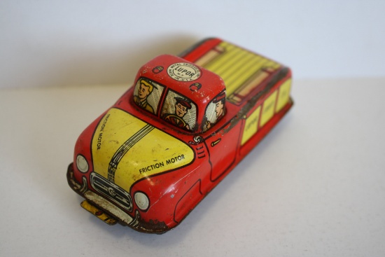 LUPOR Equipment Co. Lithograph Tin Toy Car