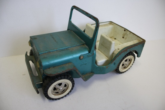 Blue Pressed Steel Tonka Jeep