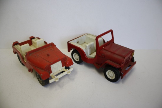 Hubley and Tonka Jeep Metal Toy Cars