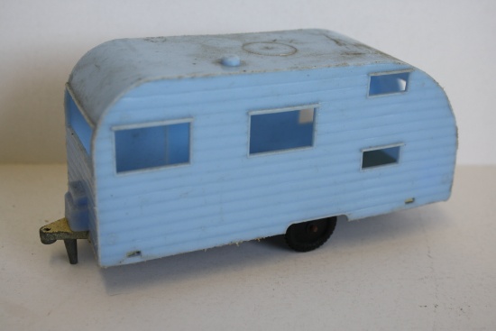 Tootsie-Toy Blue Camper Trailer