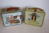 Lot of 2 Junior MIss Metal Lunchboxes