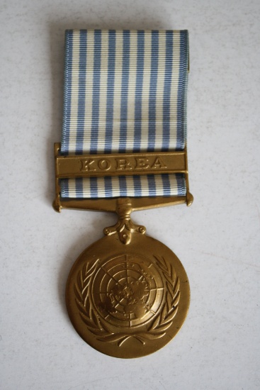 Korean War U.N. Medal with Korea Bar