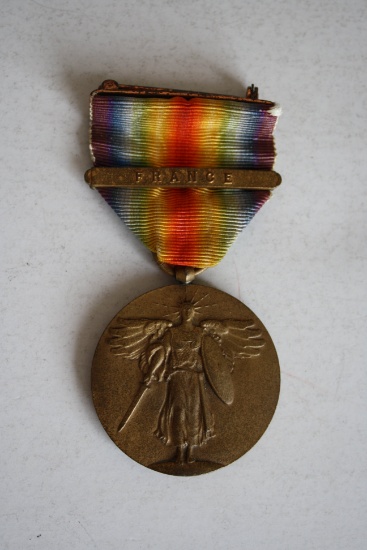 WWI Victory Medal with France Bar