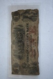 Savannah, GA One Dollar Timber Cutter's Bank Note