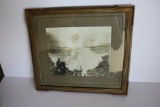 1919 Naval Photograph of Bombing at Sea