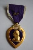 WWII Purple Heart with 2 Oak Leaves