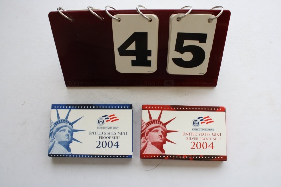 2004 United States Mint Silver Proof Set and Proof Set