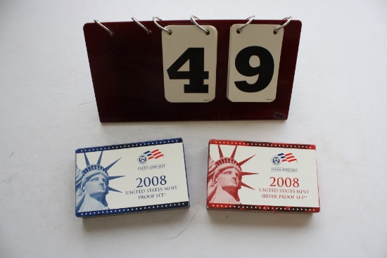 2008 United States Mint Silver Proof Set and Proof Set