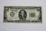 1928 A Cleveland Ohio 100 Dollar Federal Reserve Note Redeemable in Gold