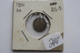1851 Three Cent Coin