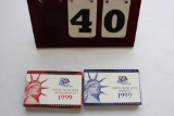 1999 United States Mint Silver Proof Set and Proof Set