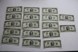 1976 Two Dollar Bills Lot