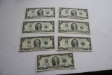 1995 and 2003  Two Dollar Bills