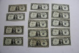 1935 and 1957  One Dollar Silver Certificates