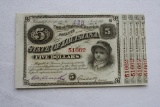 State of Louisiana U.S. 5 Dollar Bond