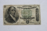United States Fractional Currency- 50 Cents