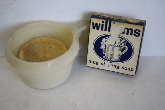 Williams Mug Shaving Soap Box with unmarked mug