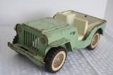 Tonka Toys Pressed Metal Mint Green Jeep