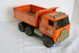 ERTL Orange Pressed Metal Dump Truck