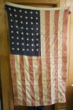 48 Star Flag with Hand Sewn Stars
