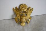WWII Army Officers Hat Eagle Badge