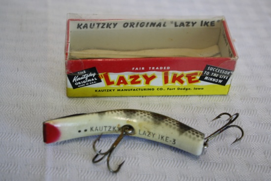 Kautzky Original "Lazy Ike" Black and White Lure