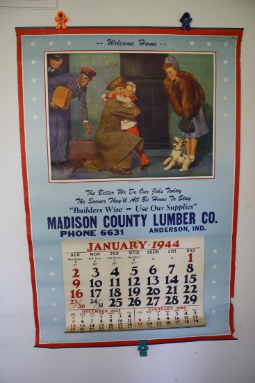 Madison County Lumber Co. 1944 Calendar