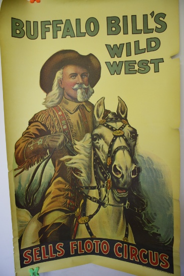 Buffalo Bills Wild West Poster- Sells Floto Circus