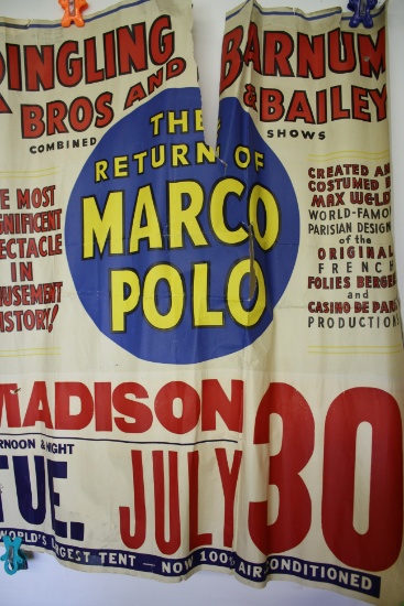 RARE Return of Marco Polo Ringling Barnum & Bailey Poster