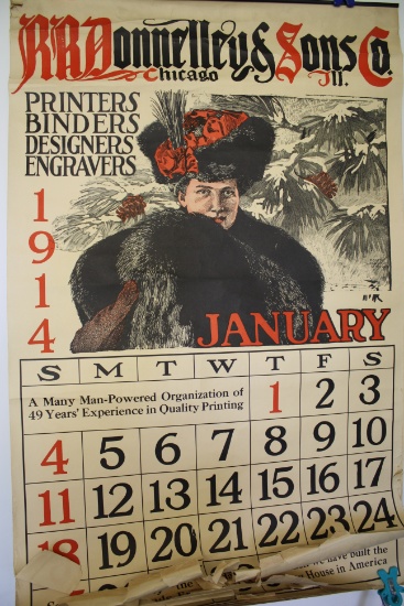 1914 RR Donnelly & Sons Co. Calendar