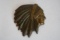 Brass Indian Chief Badge