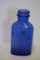 Antique Milk of Magnesia Cobalt Blue Glass Bottle