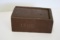 Handmade Wooden Box marked 1888 with Slide Top