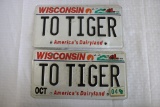 Wisconsin Vanity License Plate Set 