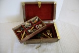 Estate Jewelry Box with Vintage Jewelry A