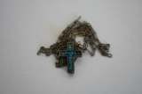 Sterling Chain with Cross