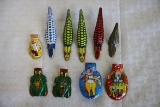 Lot of 10- Tin Carnival Clickers