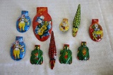 Lot of 10- Tin Carnival Clickers