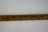 Polarine & Red Crown SCARCE Early Fuel Measuring Stick - Gasoline Advertising Gauge