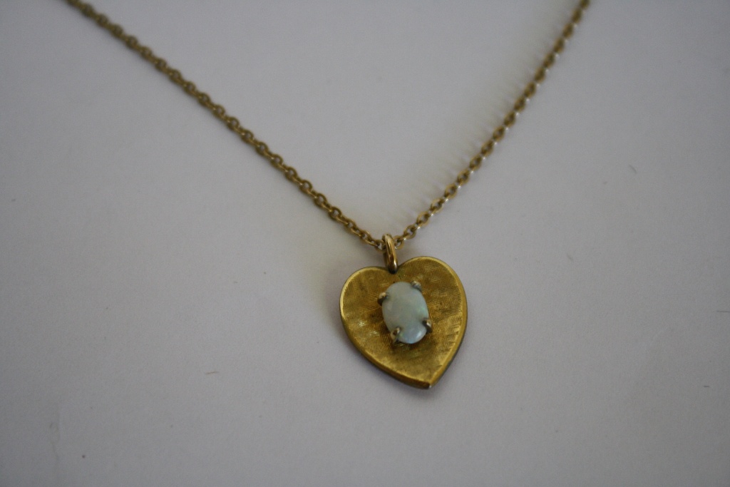 Krementz Gold Filled Heart Necklace 