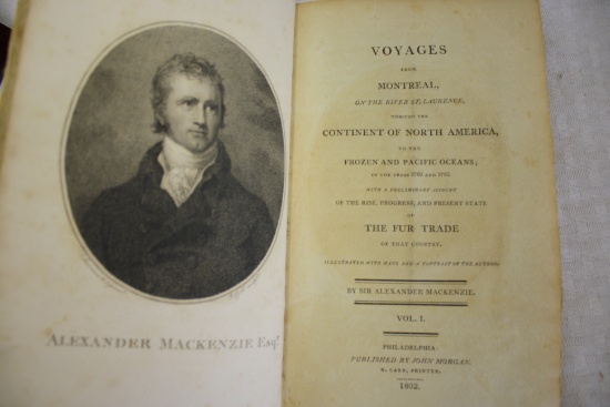 SCARCE 1802 "Voyages from Montreal" by Alexander MacKenzie