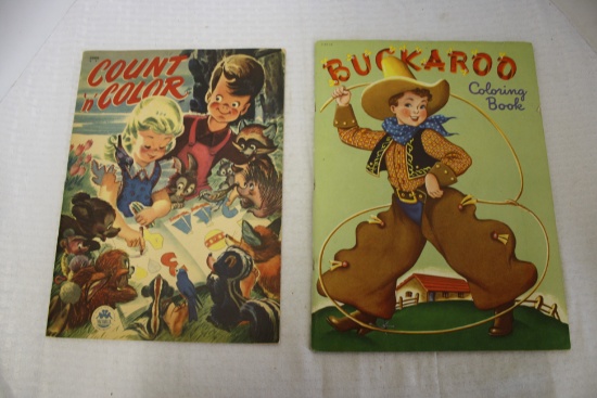 1947 & 1950 Jumbo Coloring Books