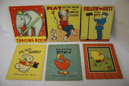 Lot of 6- 1930's & 40's  Children's Books