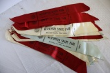 Lot of 17- 1910 & 1911 Wisconsin State Fair Ribbons