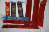 Lot of 9- Various Wisconsin County Fair Ribbons 1916-1930's