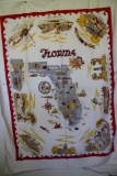 Vintage Florida State Tablecloth
